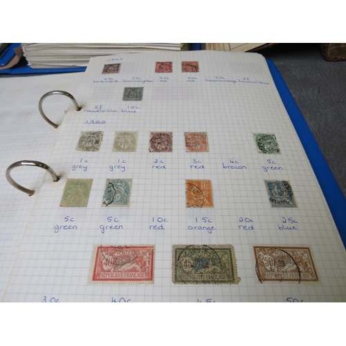 179 - FIVE WORLD STAMP ALBUMS, containing many stamps from the 1800's, some as early as the 1850s and 1860... 