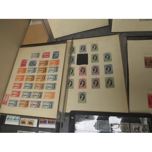 180 - A COLLECTION OF SHEETS OF STAMPS FROM GREAT BRITAIN, CYPRUS. Aden, New Zealand, Southern Rhodesia, M... 