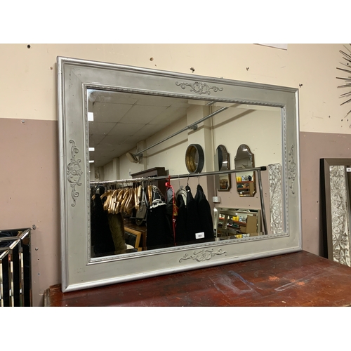 803 - A modern shabby chic style rectangular mirror 78 x 109 cm