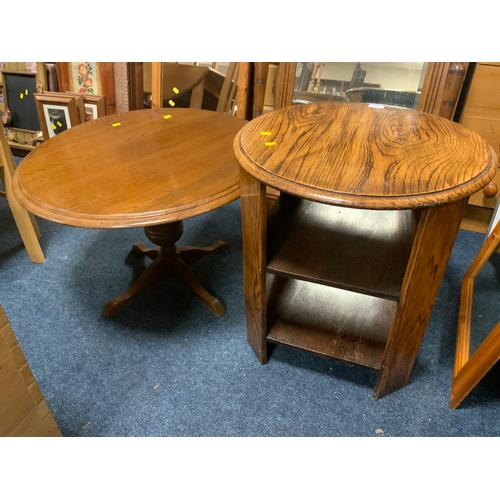 870 - Two oak occasional tables