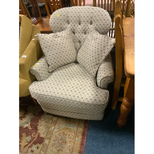 902 - A modern upholstered armchair