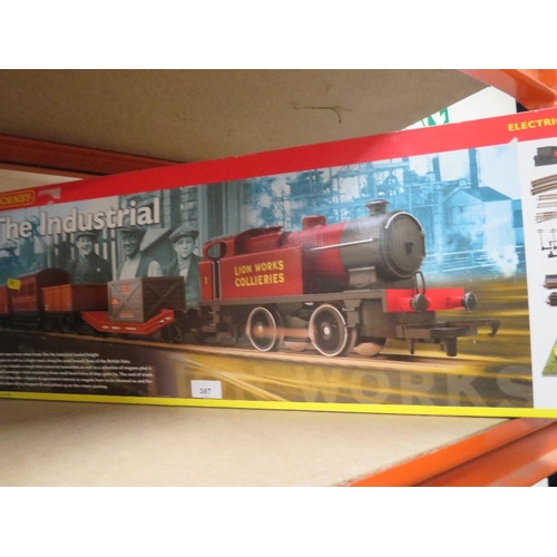 387 - An industrial train set boxed