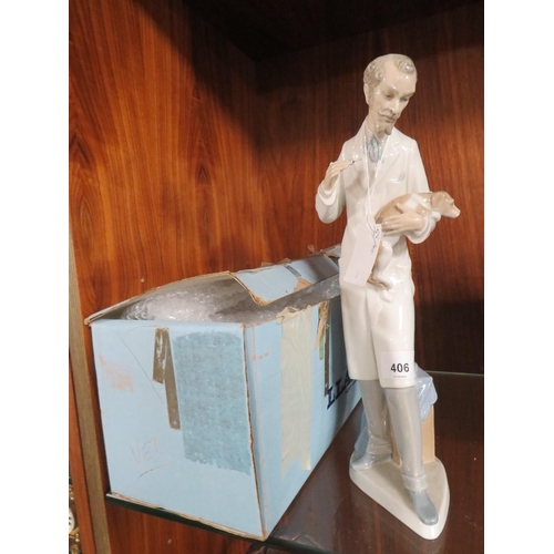 406 - A Lladro boxed figure 