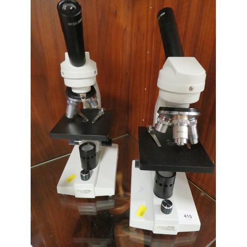 415 - Two Phillips microscopes