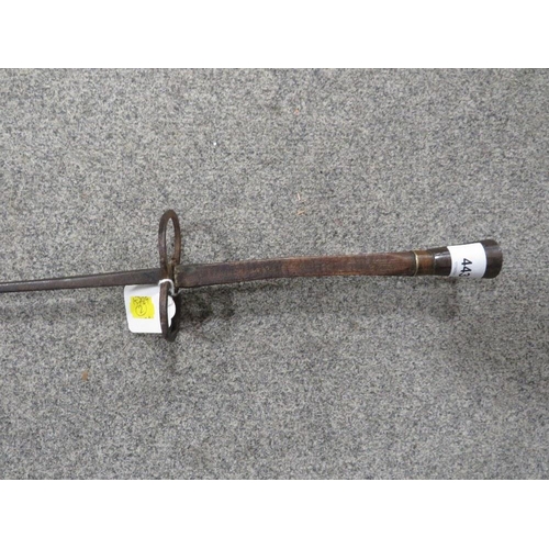 443 - A 19th century fencing foil