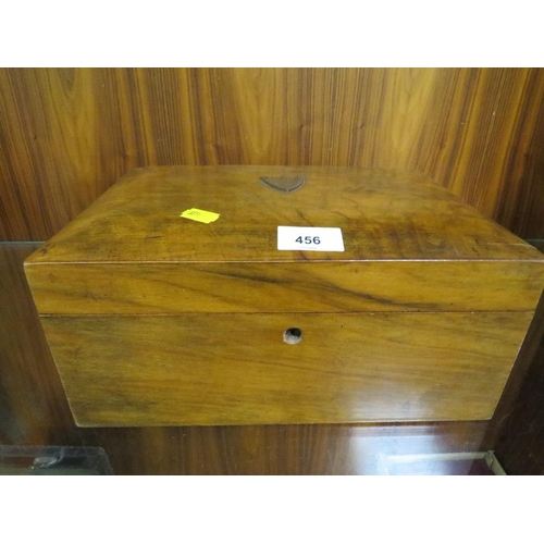 456 - A vintage treen workbox