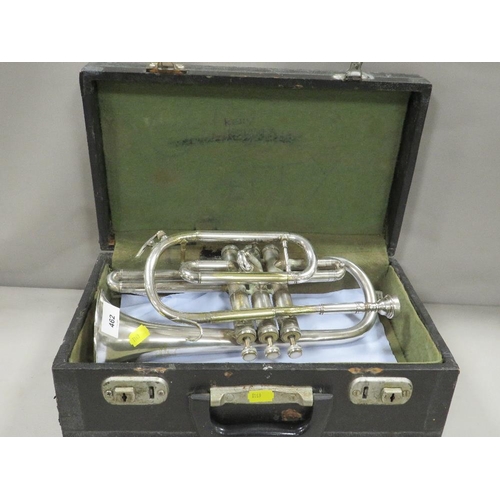 462 - A cased cornet