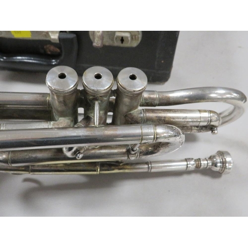 462 - A cased cornet