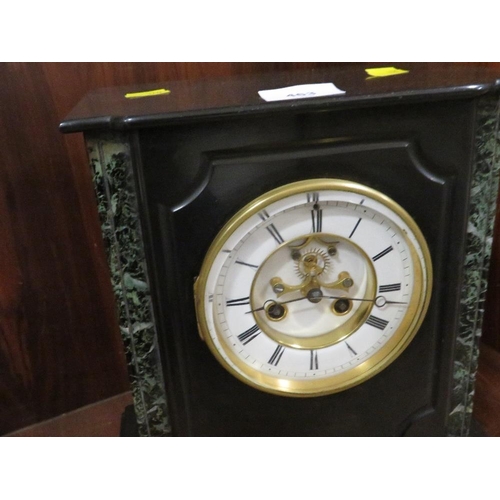 463 - A slate mantel clock