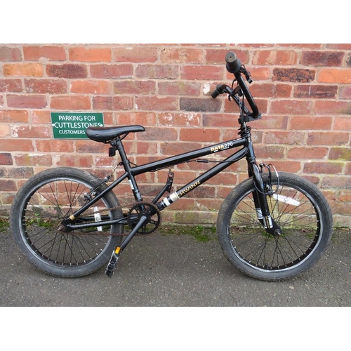 773 - A Schwinn Data 270 BMX bicycle with black paintwork