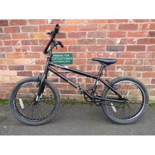 773 - A Schwinn Data 270 BMX bicycle with black paintwork