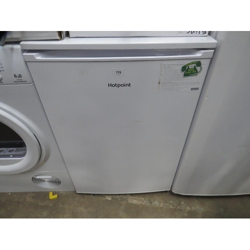 778 - A Hotpoint under counter fridge - House Clearance