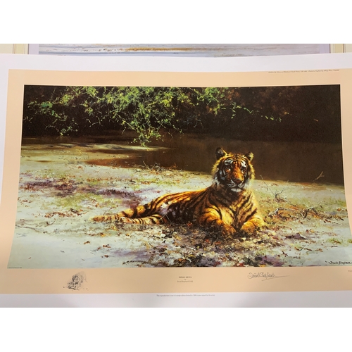 234 - Five unframed David Shepherd limited edition wildlife prints to include  ‘Lone Wanderers of the Arti... 