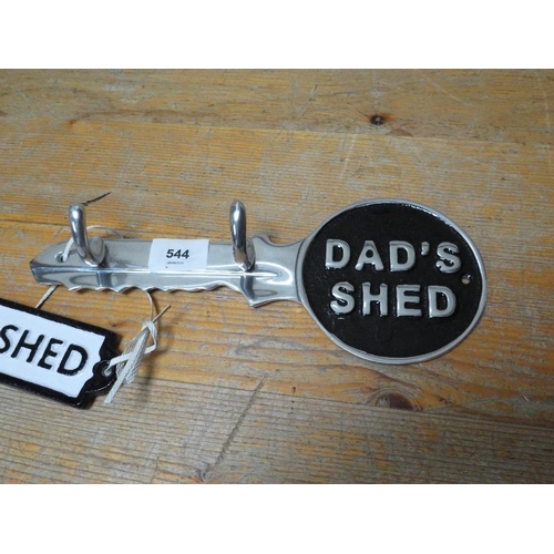 620 - Dads shed keyholder and sign**