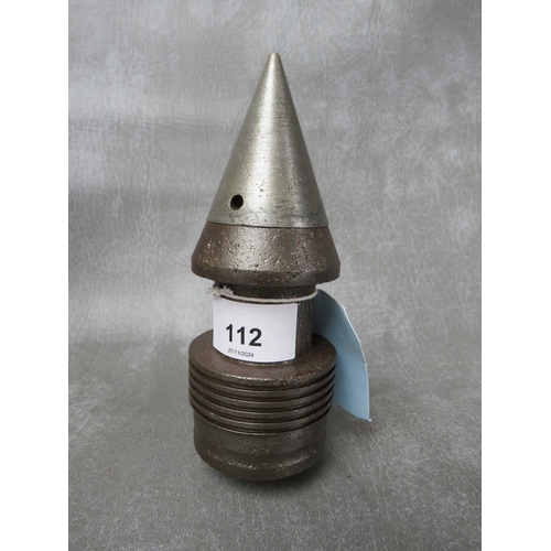 112 - A WW2 RUSSIA INERT 57mm ARMOUR PENETRATING PROJECTILE, circa 1944