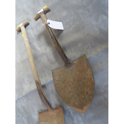 24 - TWO BRITISH MILITARY SHOVELS, dated 1952 and 1981 (2)