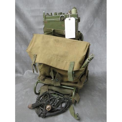 52 - A BRITISH ARMY 1970s MURPHY RADIO MANPACK A41, with spares bag