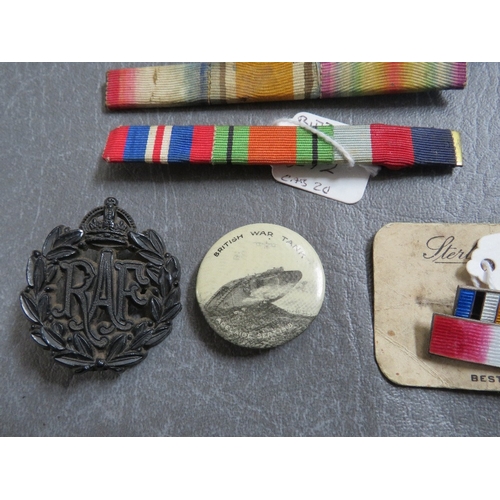 172 - A QUANTITY OF MISCELLANEOUS BADGES, to include Australia R.A.F. cap and w prop badges, a Victorian C... 