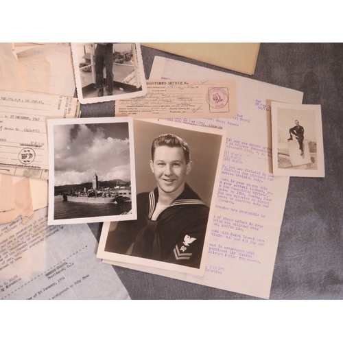 184 - EPHEMERA RELATING TO U.S. COASTGUARD RICHARD L. SPRAGUE, WW2 & later including certificates, letters... 