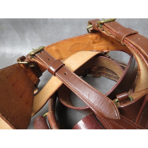 87 - TWO BRITISH ARMY OFFICERS SAM BROWNE BELTS, dated 1939 amd made in Walsall (2)