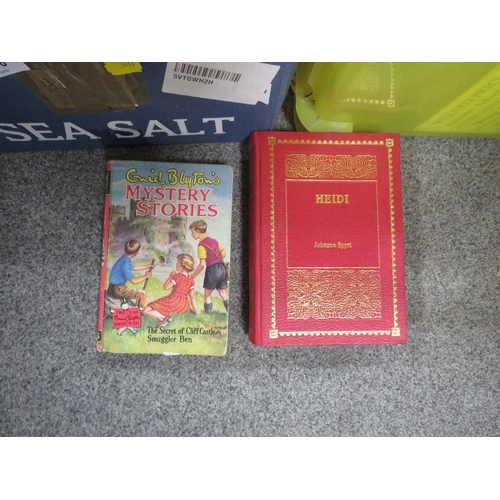 178 - Two trays of vintage children's books to include Enid Blyton and Ladybird books