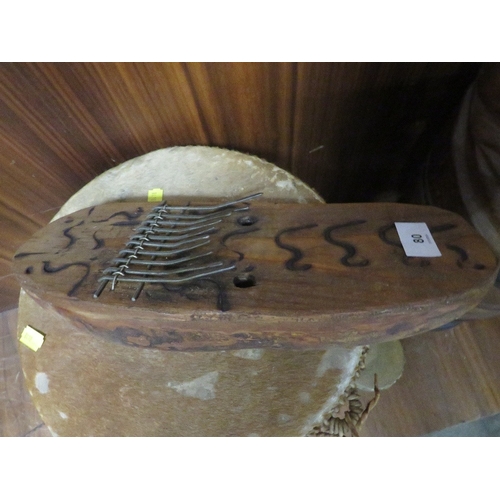 80 - A selection of African style musical instruments