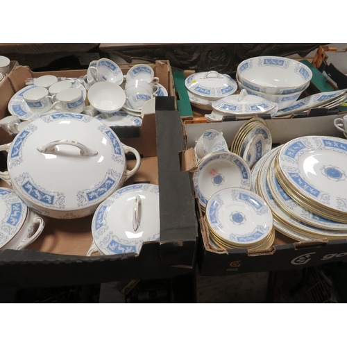 81 - A very large and extensive Coalport Revelry pattern tea /dinner service to include two tea pots, two... 