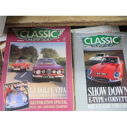 94 - A very large quantity over many boxes and trays of motoring interest magazines to include The Bullet... 