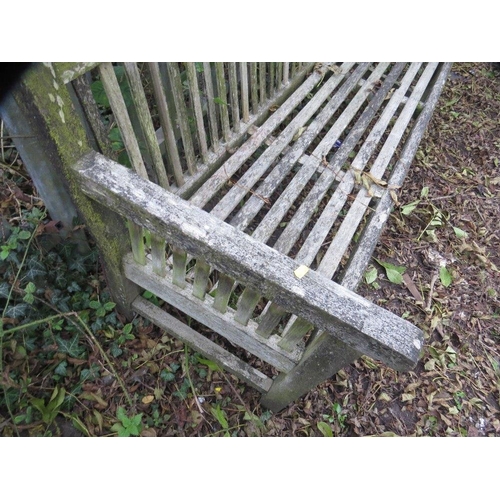 610 - A hardwood garden bench