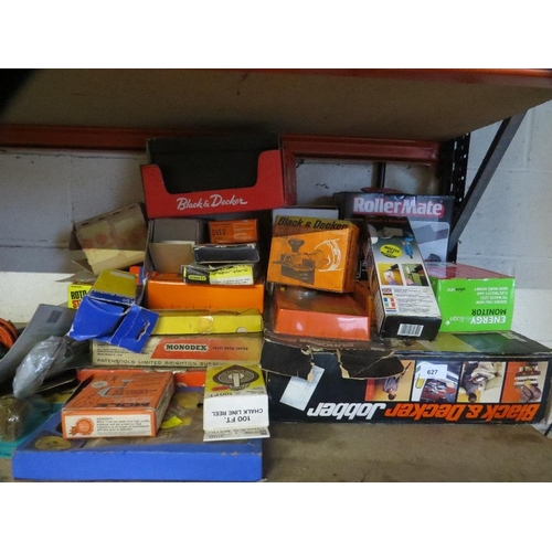 627 - A large selection of boxed tools to include a Black & Decker Jobber