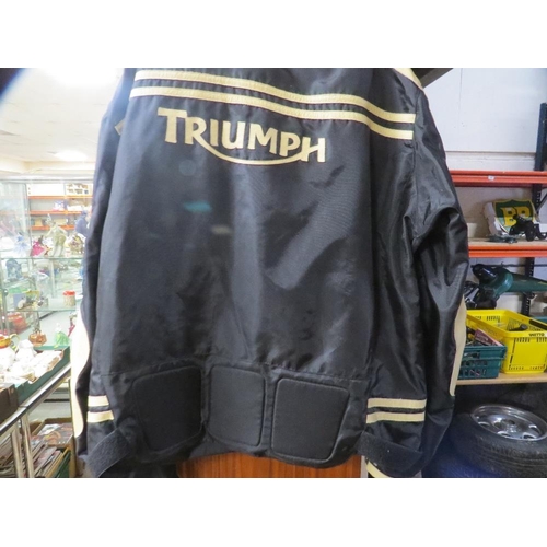 638 - A triumph motorcycle jacket size XXL