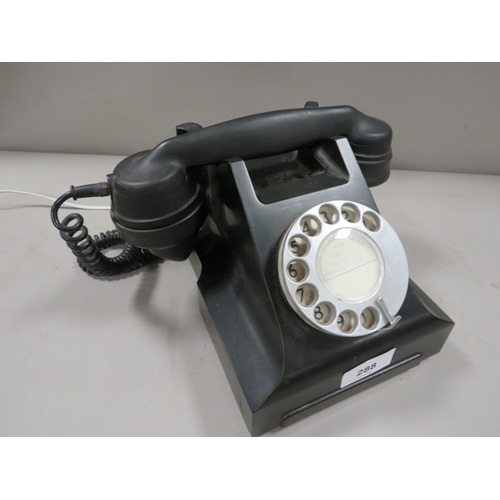 288 - A BAKELITE TELEPHONE, adapted for use on modern BT network