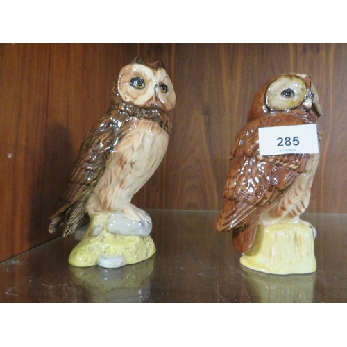 285 - Four Royal Doulton owls