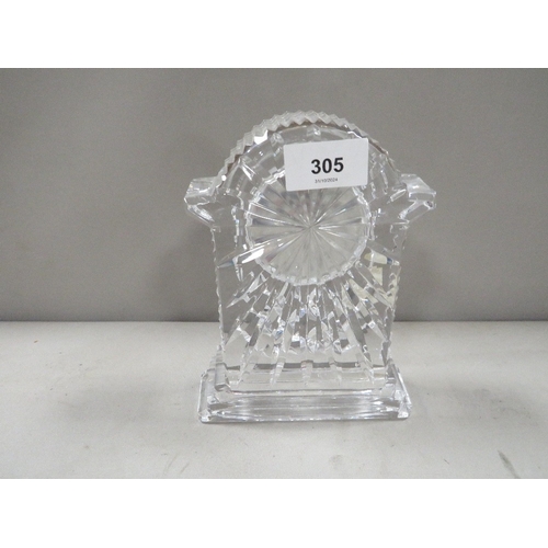 305 - A Waterford crystal clock