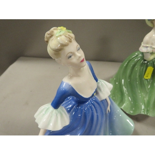 316 - A collection of four Coalport figurines