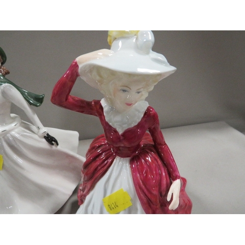 316 - A collection of four Coalport figurines