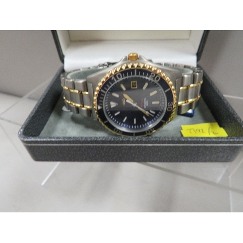 342 - Vintage Seiko Titanium Sports 200 gentleman's wrist watch, new old stock, in original box with tag