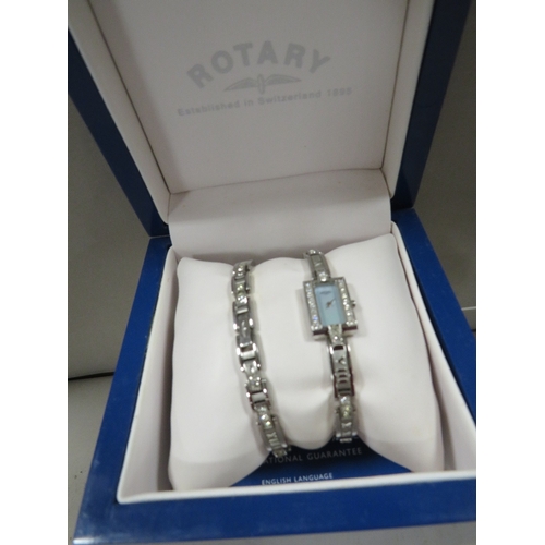 357 - A boxed Rotary wrist watch and bracelet set