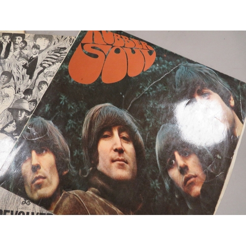 430 - Five assorted Beatles albums to include Revolver, Help, Beatles For Sale, With The Beatles and Rubbe... 