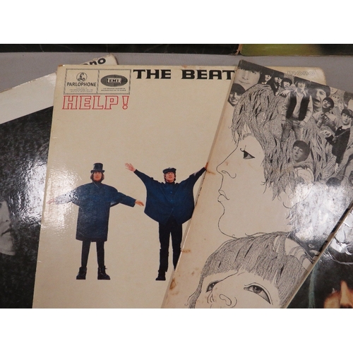 430 - Five assorted Beatles albums to include Revolver, Help, Beatles For Sale, With The Beatles and Rubbe... 