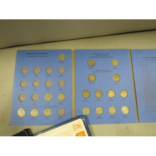 451 - A box of old coins and banknotes