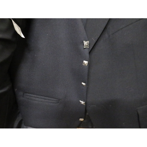 464 - A drum major No 2 jacket, and a No 2 jacket and waistcoat together with a No 2 jacket size 42