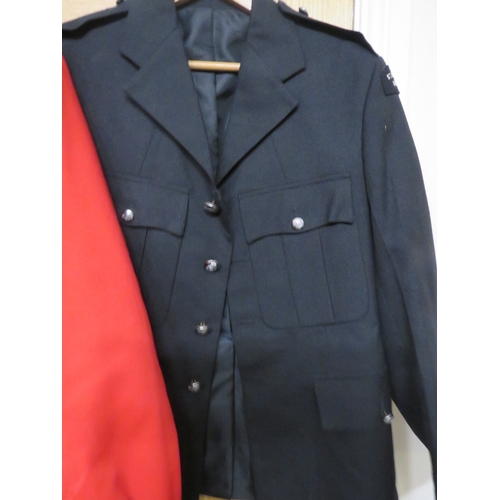 466 - Two black Staffordshire ambulance jackets plus a red Staffordshire paramedic jacket (3)