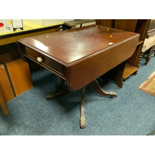 738 - A 19th century mahogany pembroke table