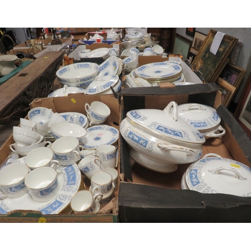 188 - A very large and extensive Coalport Revelry pattern tea /dinner service to include two tea pots, two... 