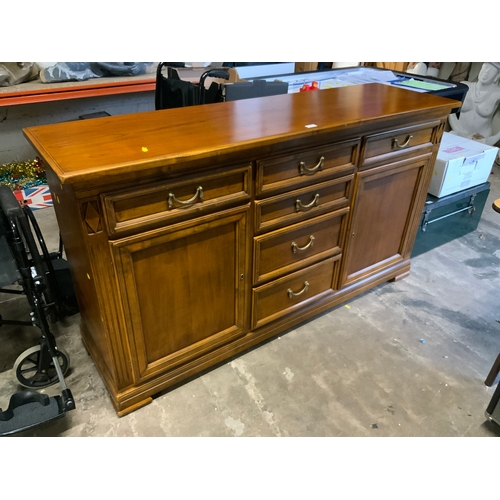 762 - A modern cherrywood style sideboard W 166 cm