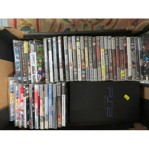 131 - A PlayStation 2 with games