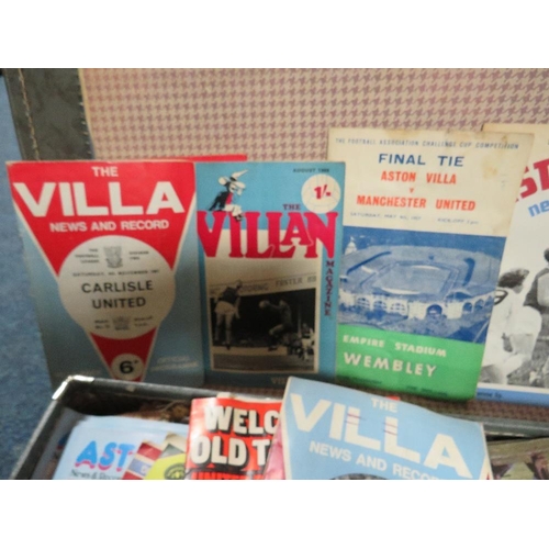 182 - A collection of vintage Aston Villa football programmes from 1957 to the 1980s, together with a sele... 