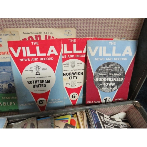 182 - A collection of vintage Aston Villa football programmes from 1957 to the 1980s, together with a sele... 