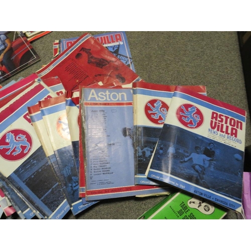 182 - A collection of vintage Aston Villa football programmes from 1957 to the 1980s, together with a sele... 